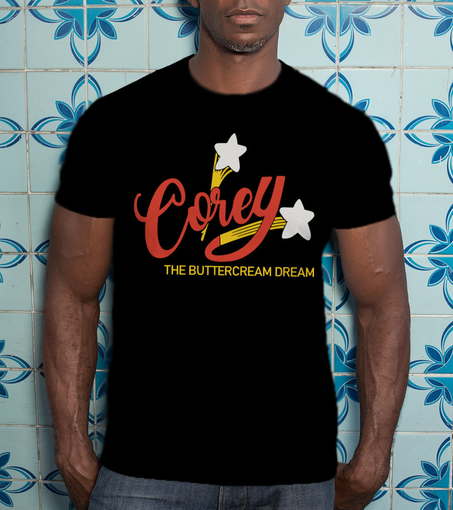 Corey The Buttercream Dream Stars And Swirls T-Shirt