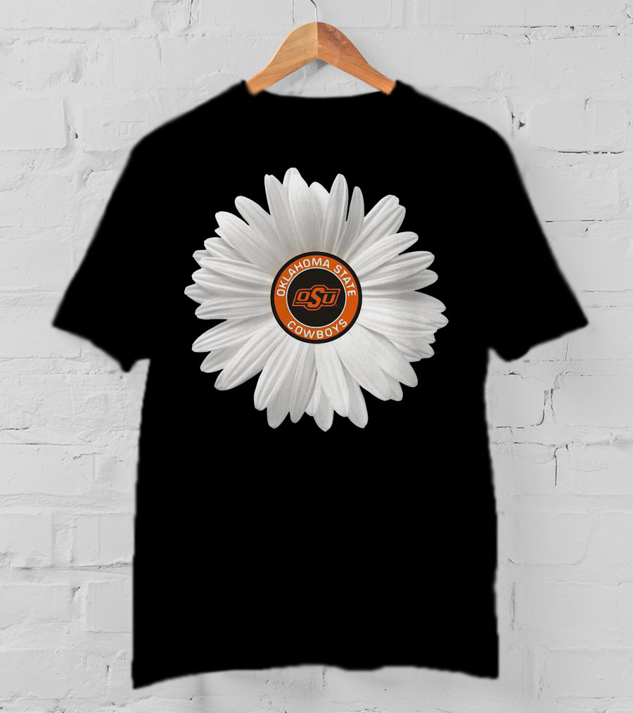 Oklahoma State Cowboys Fan Club Flower Emblem OSU T-Shirt