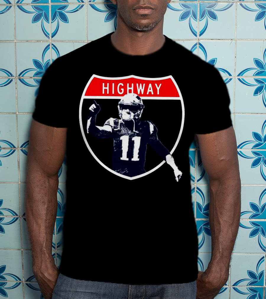 Highway Football Number 11 Shield T-Shirt