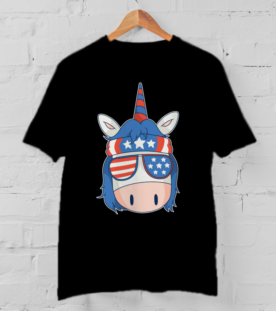 American Unicorn Stars And Stripes 1379084 T-Shirt