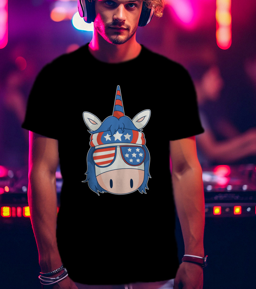 American Unicorn Stars And Stripes 1379084 T-Shirt