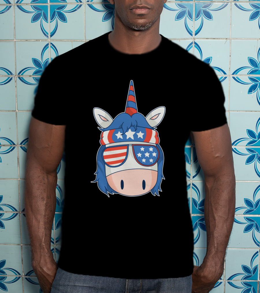American Unicorn Stars And Stripes 1379084 T-Shirt
