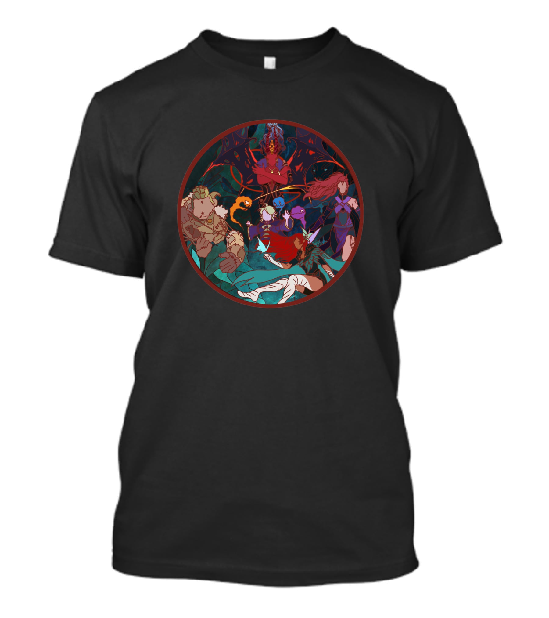 Arcana 1501753 Powerful Fantasy Characters In Mystical Forest T-Shirt
