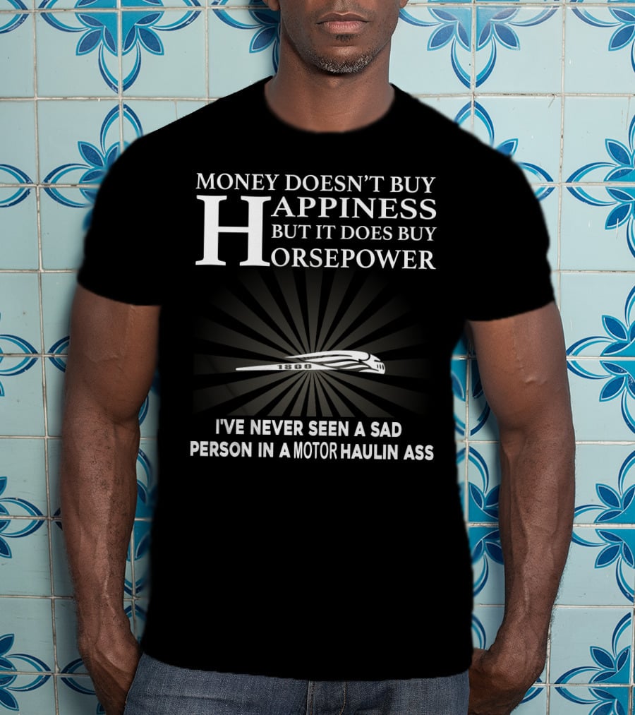 Money Doesn't Buy Happiness But It Does Buy Horsepower Honda VTX1800 T-Shirt