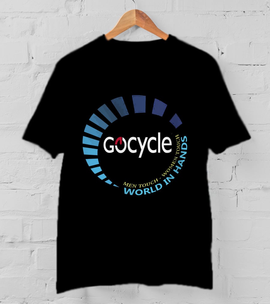 Gocycle Men Touch Women Touch World In Hands T-Shirt