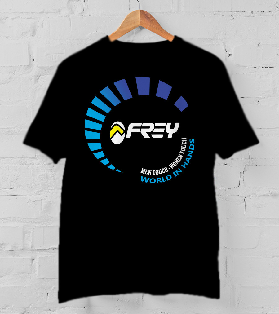 FREY Men Touch Women Touch World In Hands T-Shirt