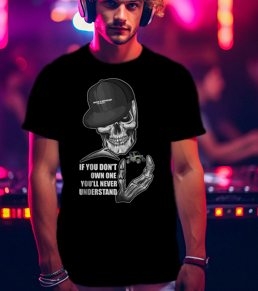 Wolverine RMAX Skull Cap Skeleton Offroad Enthusiast T-Shirt