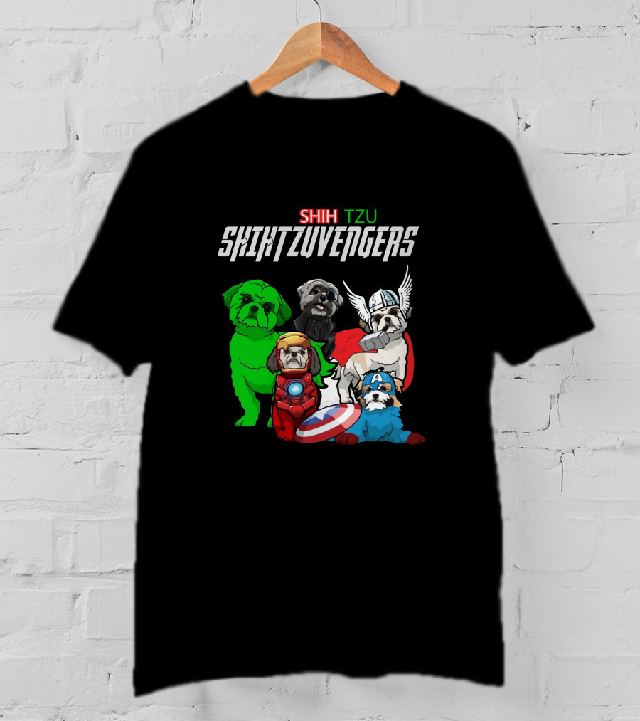 Shih Tzu Marvel Avengers Crossover T-Shirt