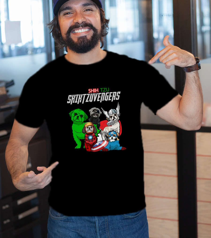 Shih Tzu Marvel Avengers Crossover T-Shirt