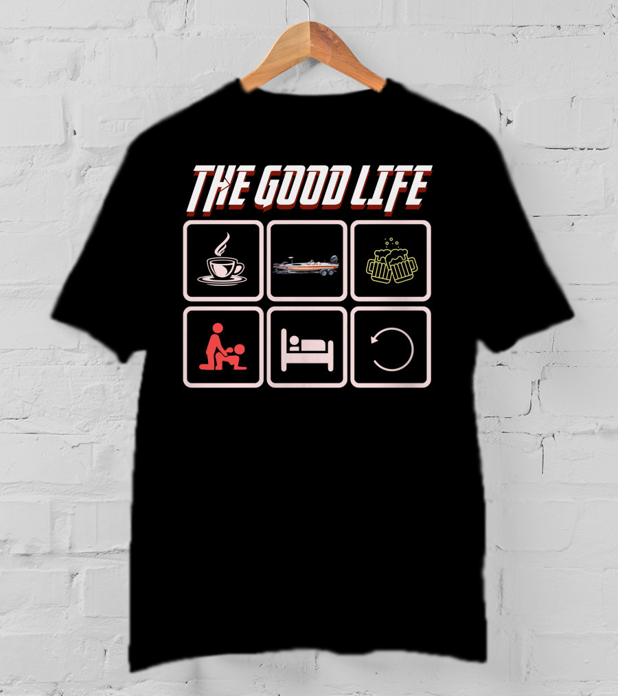 THE GOOD LIFE Coffee Racing Beer Cycle T-Shirt