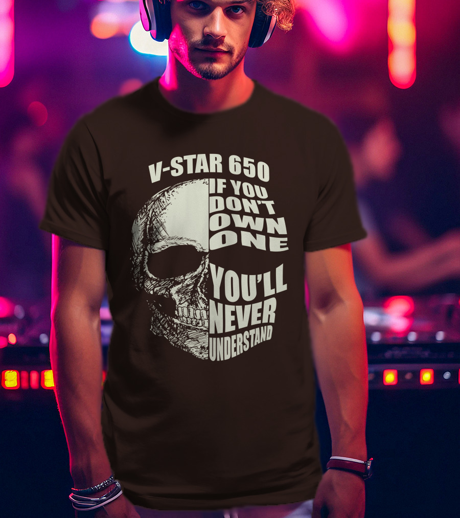 V-Star 650 If You Don't Own One You'll Never Understand Skull T-Shirt