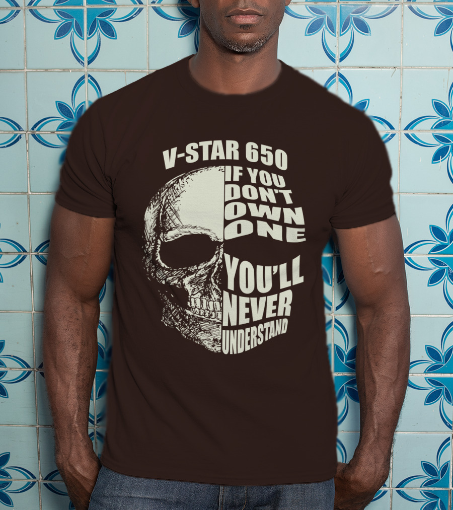 V-Star 650 If You Don't Own One You'll Never Understand Skull T-Shirt