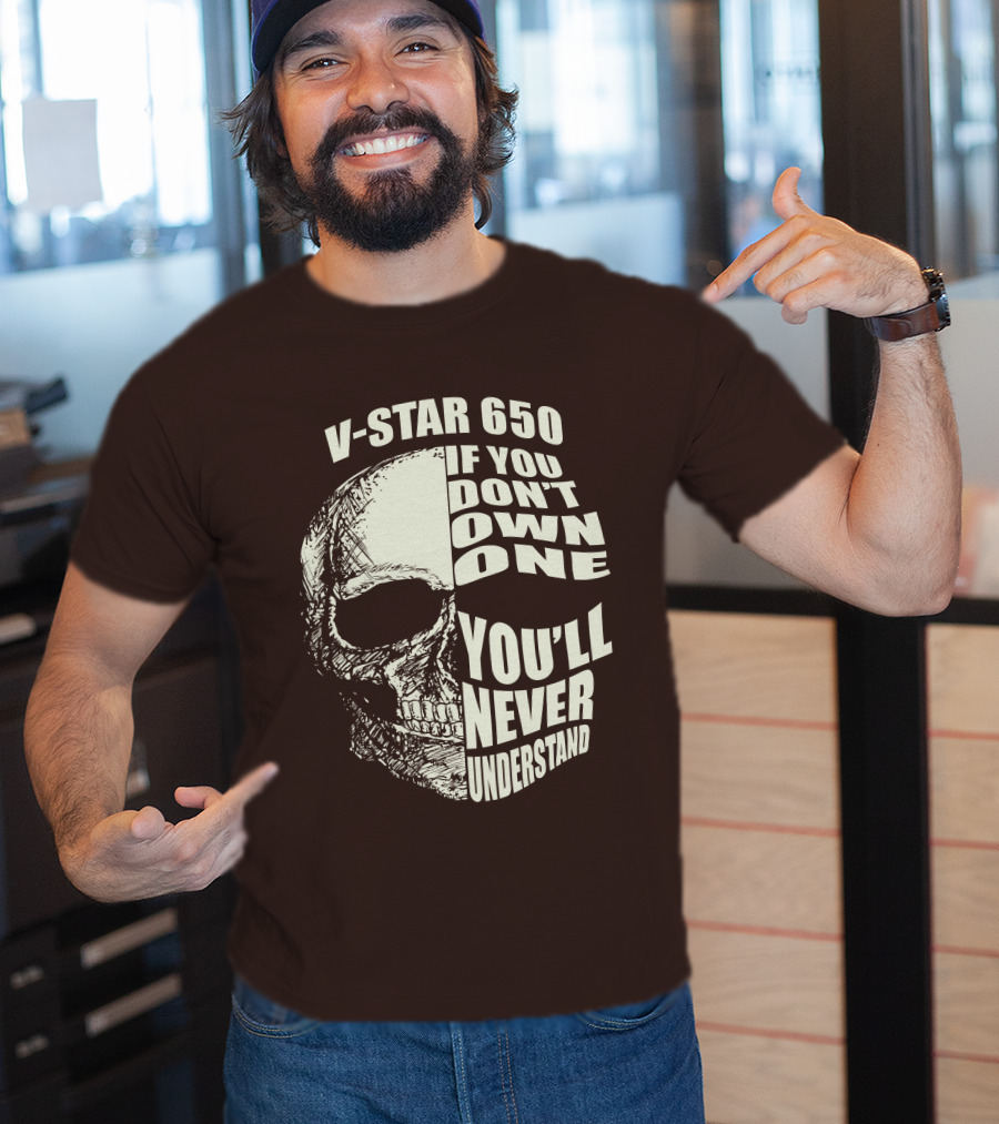 V-Star 650 If You Don't Own One You'll Never Understand Skull T-Shirt