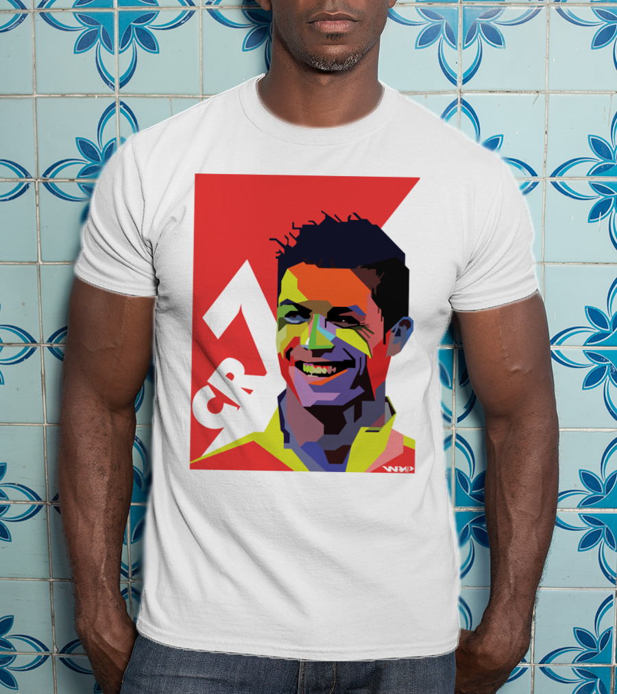 CR7 Colorful Soccer Icon T-Shirt