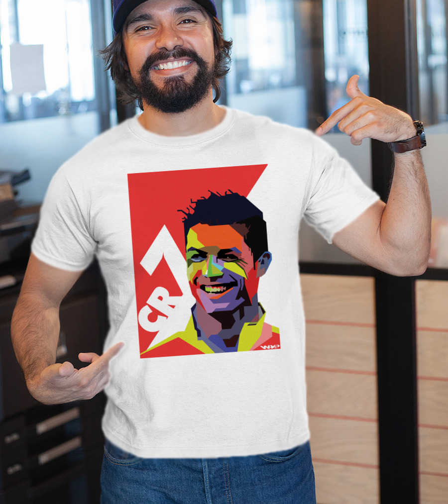 CR7 Colorful Soccer Icon T-Shirt
