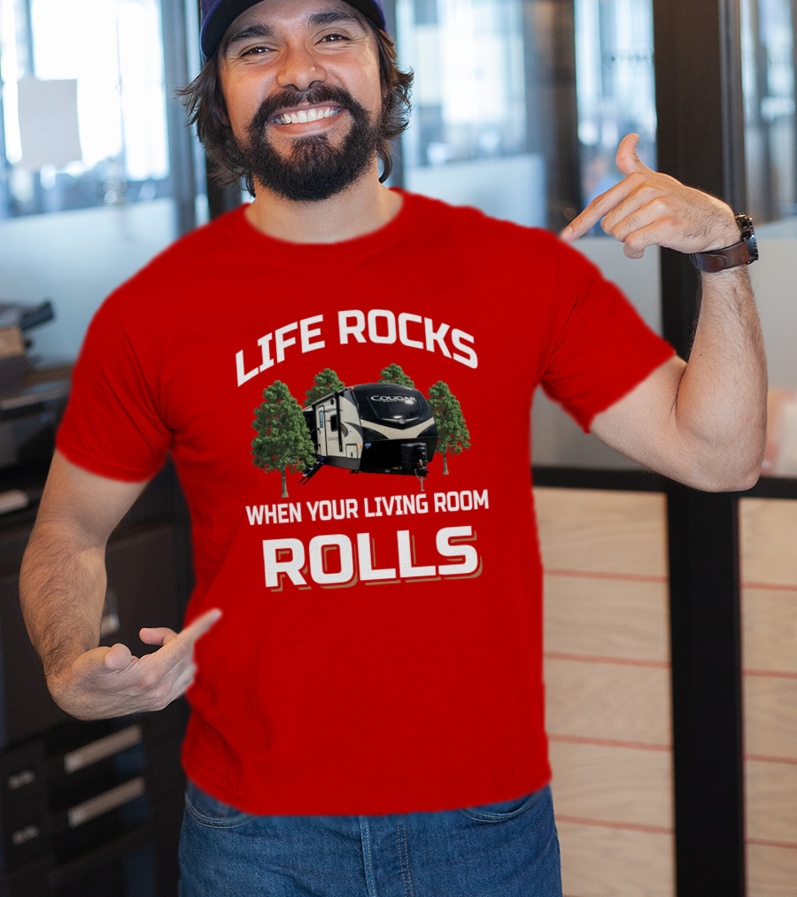 Life Rocks When Your Living Room Rolls Cougar 34Tsb T-Shirt