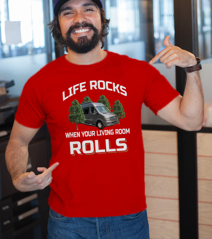 Winnebago Era Life Rocks When Your Living Room Rolls T-Shirt