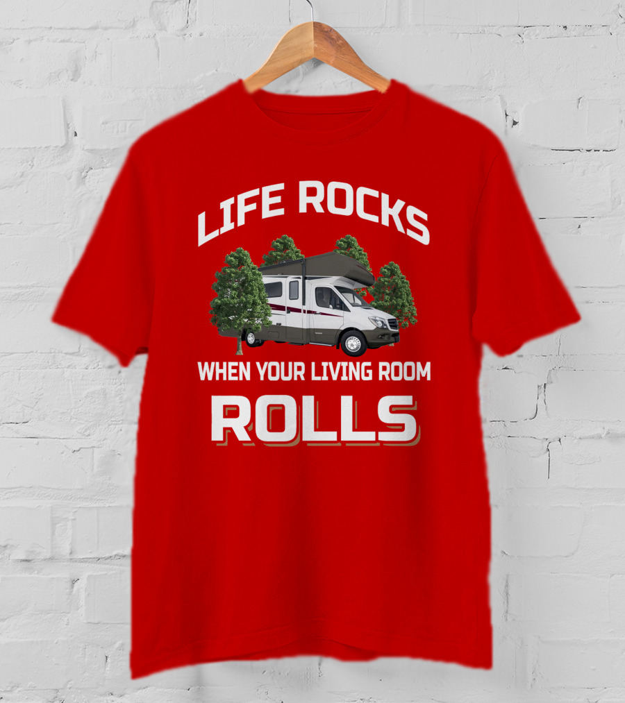 Life Rocks When Your Living Room Rolls Winnebago Vita T-Shirt