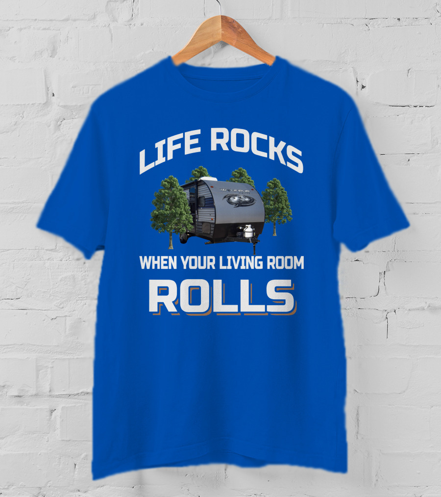 Life Rocks When Your Living Room Rolls Wolf Pup T-Shirt