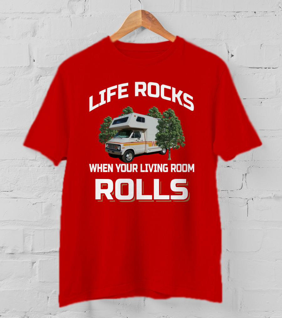 Life Rocks When Your Living Room Rolls Dodge Minnie Winnie T-Shirt
