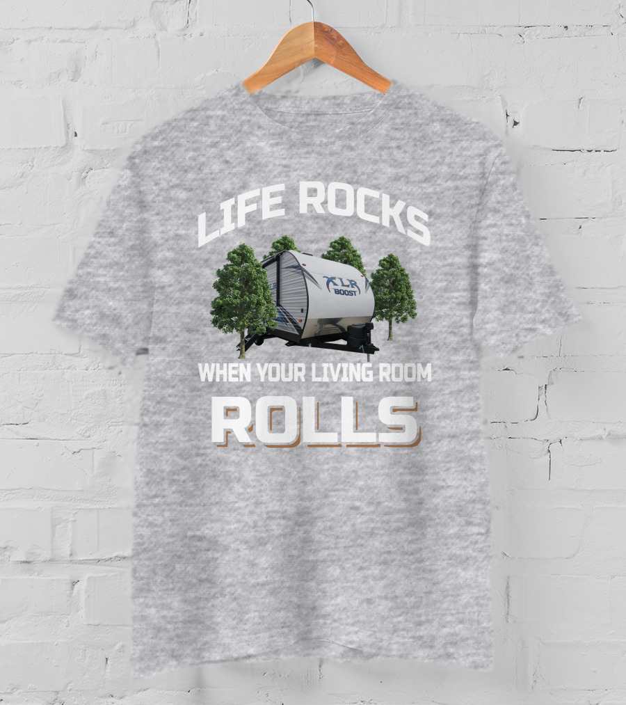 Life Rocks XLR Boost When Your Living Room Rolls T-Shirt