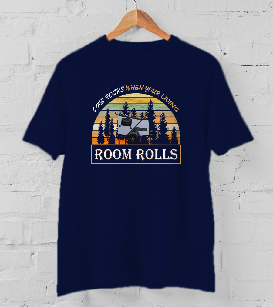 LIFE ROCKS WHEN YOUR LIVING ROOM ROLLS Taxa Tiger Moth OVERLAND T-Shirt