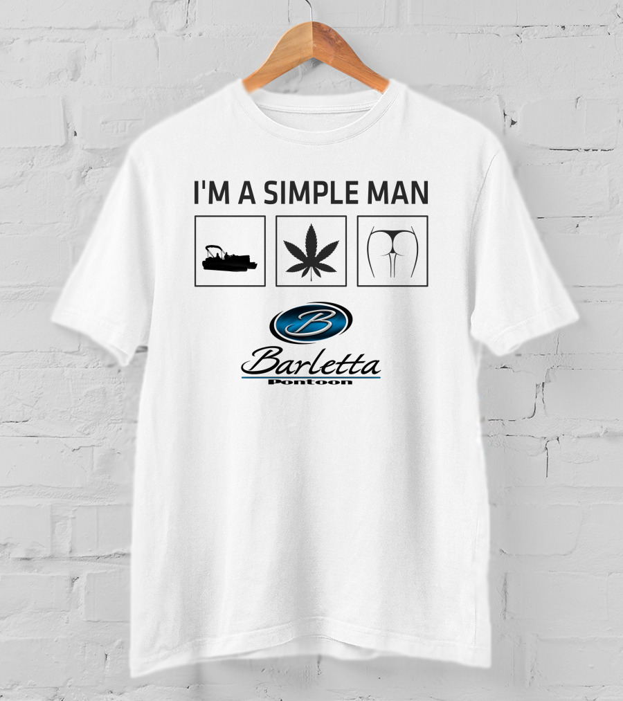 I'm A Simple Man Barletta Pontoon Leaf T-Shirt