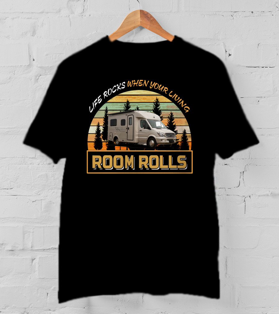 LIFE ROCKS WHEN YOUR LIVING ROOM ROLLS Pleasure-Way Plateau XL T-Shirt
