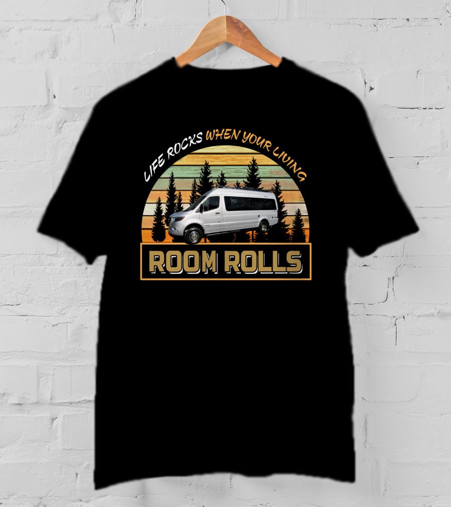Life Rocks When Your Living Room Rolls Winnebago Boldt Adventure T-Shirt