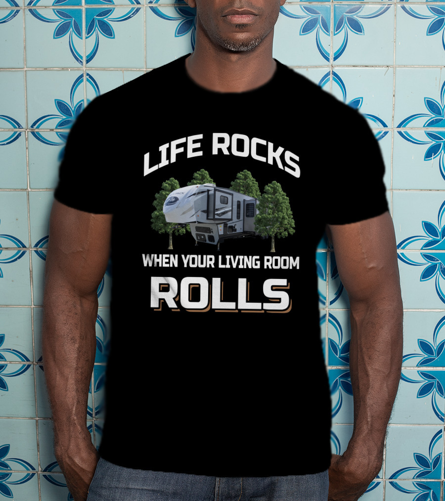 Life Rocks When Your Living Room Rolls 22 Wolf Pack 365Pack16 T-Shirt