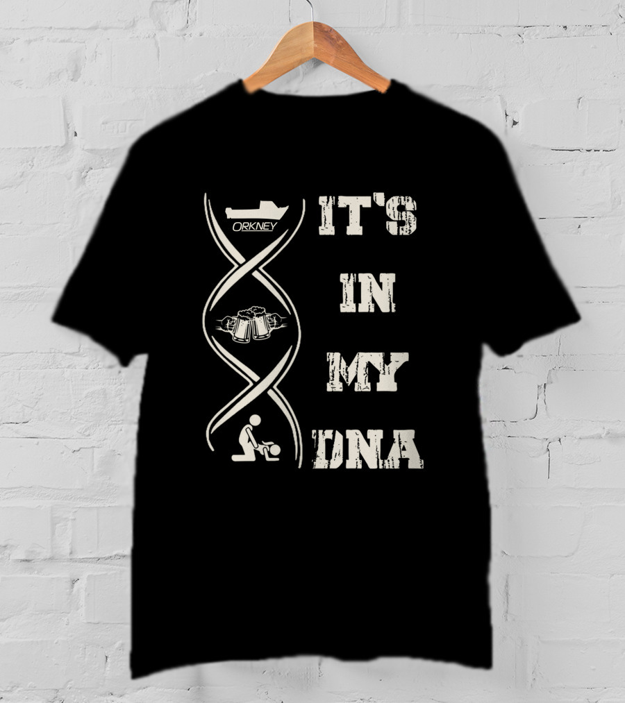 Orkney It's In My DNA Boat Beer Football T-Shirt