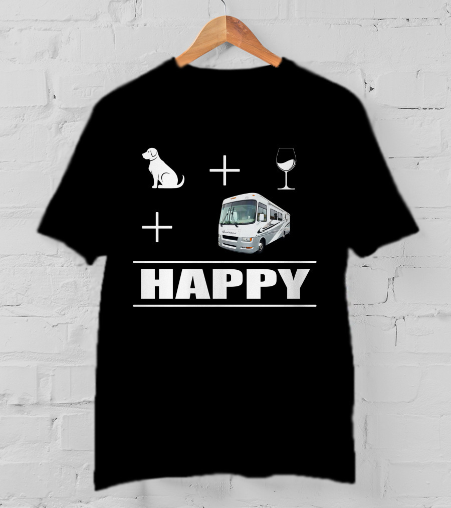 Dog Wine RV Happy T-Shirt