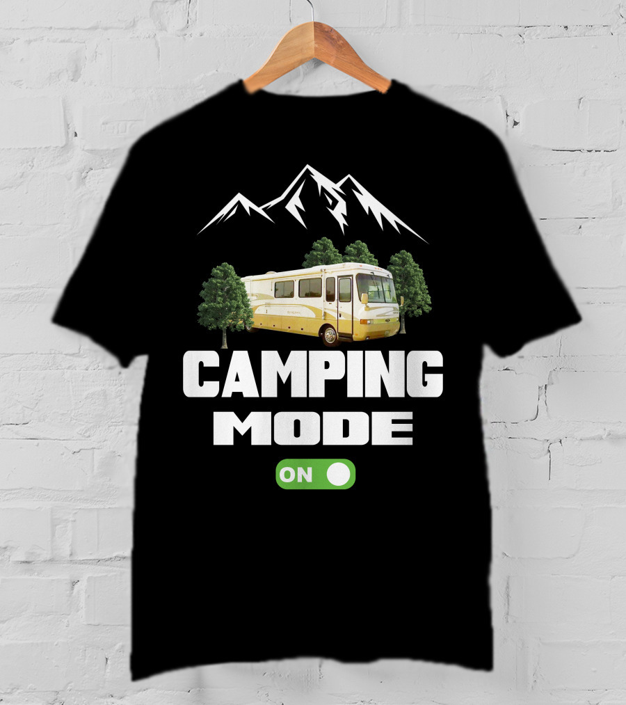 Camping Mode On Safari Zanzibar Mountain RV Adventure T-Shirt