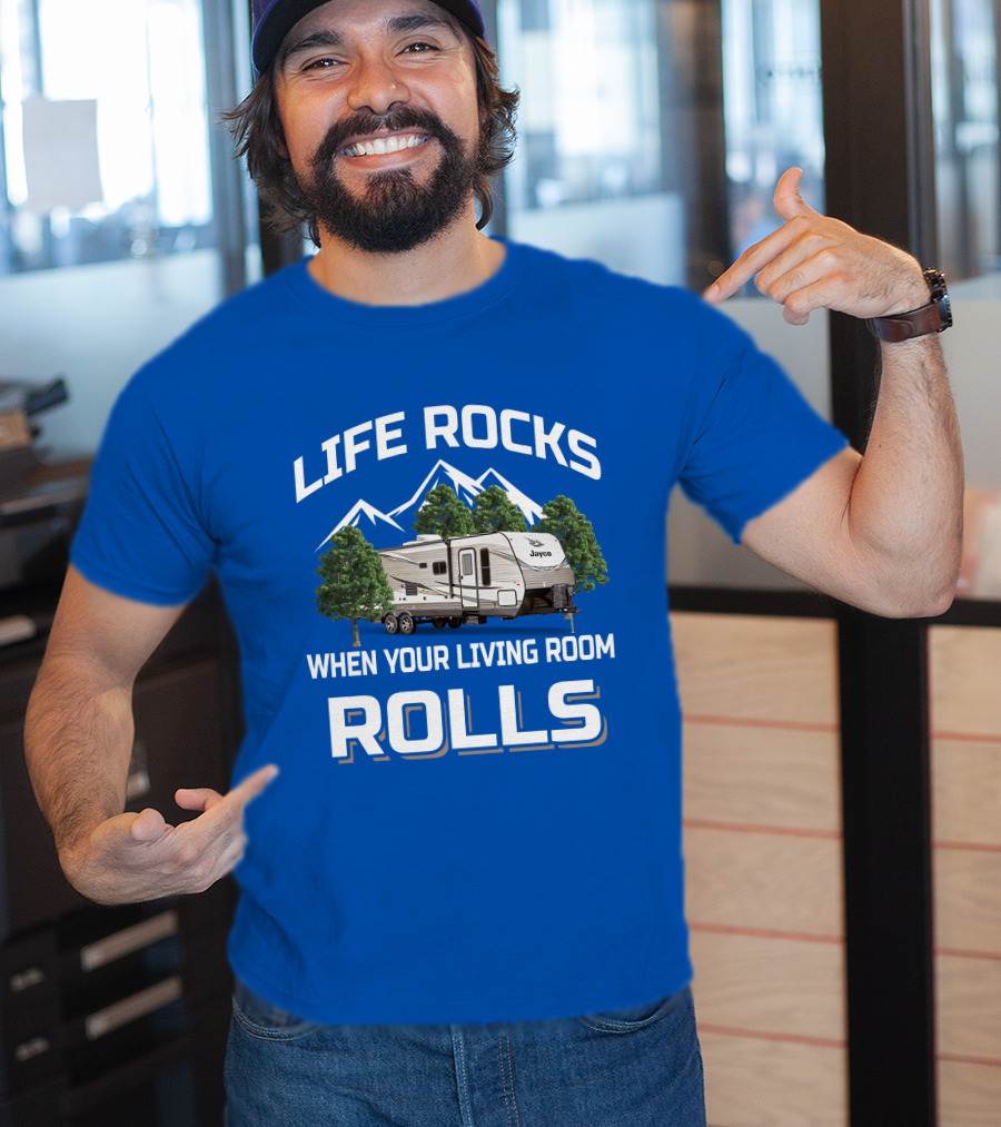 Life Rocks When Your Living Room Rolls Jayco Jay Flight T-Shirt