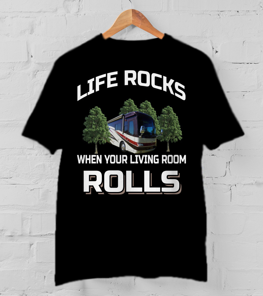 LIFE ROCKS WHEN YOUR LIVING ROOM ROLLS Beaver Contessa Rome 2009 T-Shirt