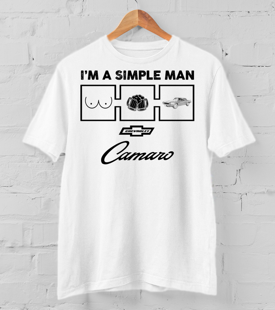 I'm A Simple Man Chevrolet Camaro 1969 Z28 T-Shirt