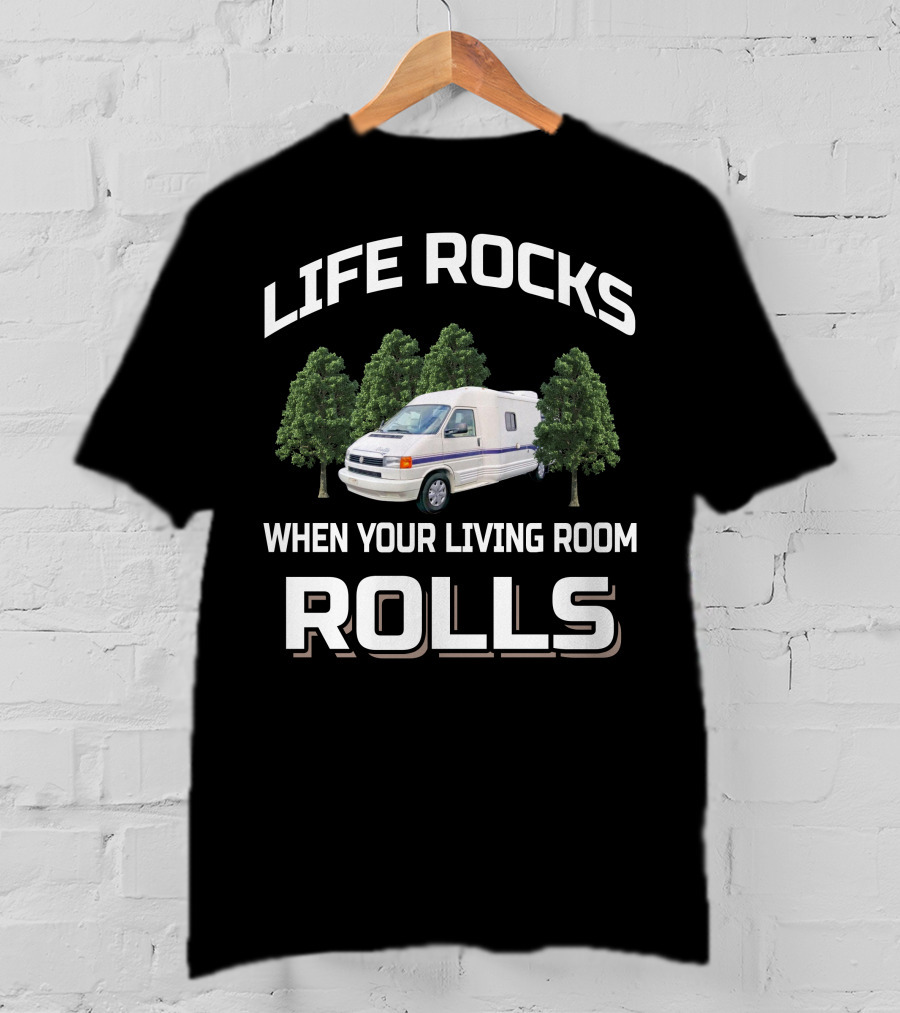 Life Rocks When Your Living Room Rolls 1995 Rialta Qd T-Shirt