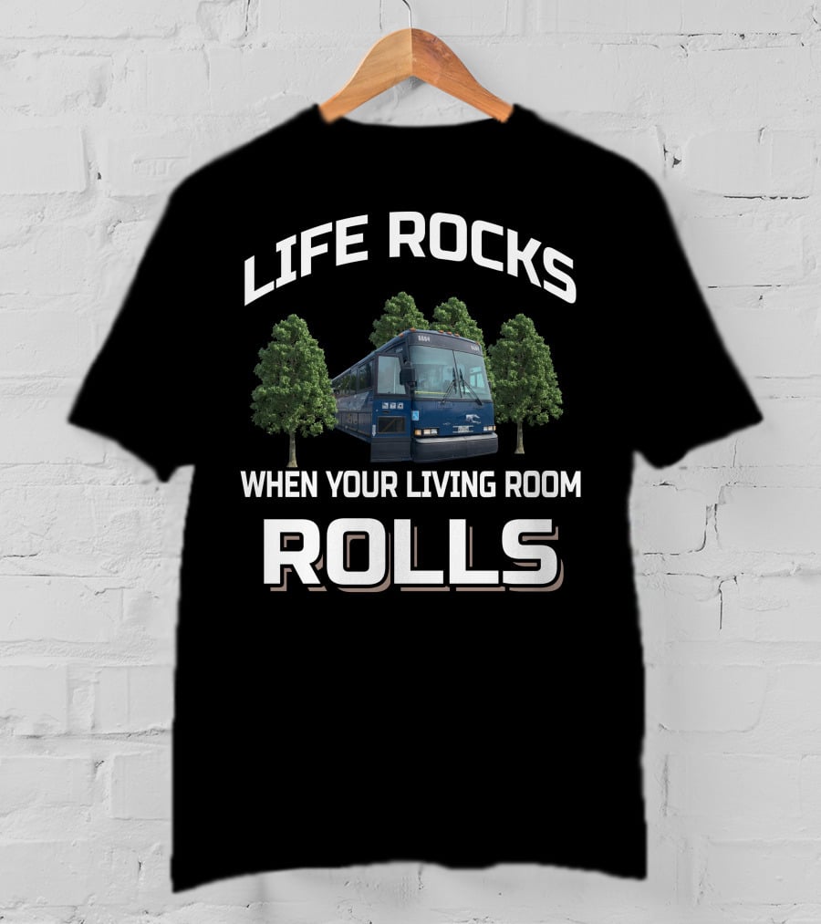 Life Rocks When Your Living Room Rolls 1996 Mci Dl3 T-Shirt