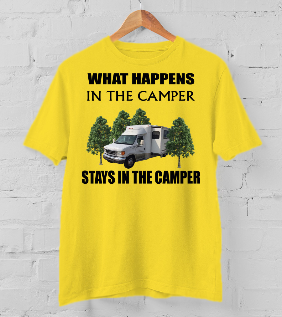 What Happens In The Camper Stays In The Camper Aspect Winnebago T-Shirt