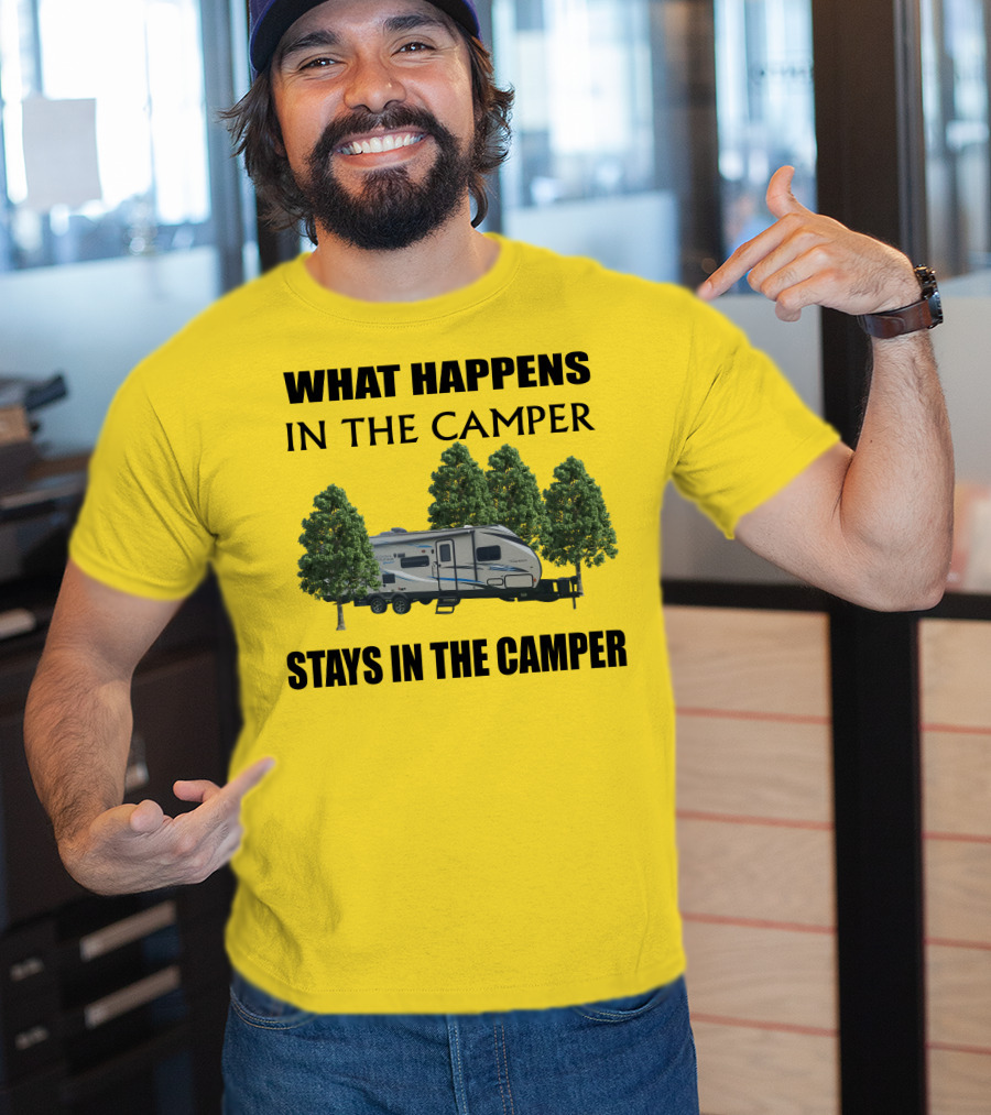 What Happens In The Camper Stays In The Camper Coachman 184 BHS T-Shirt