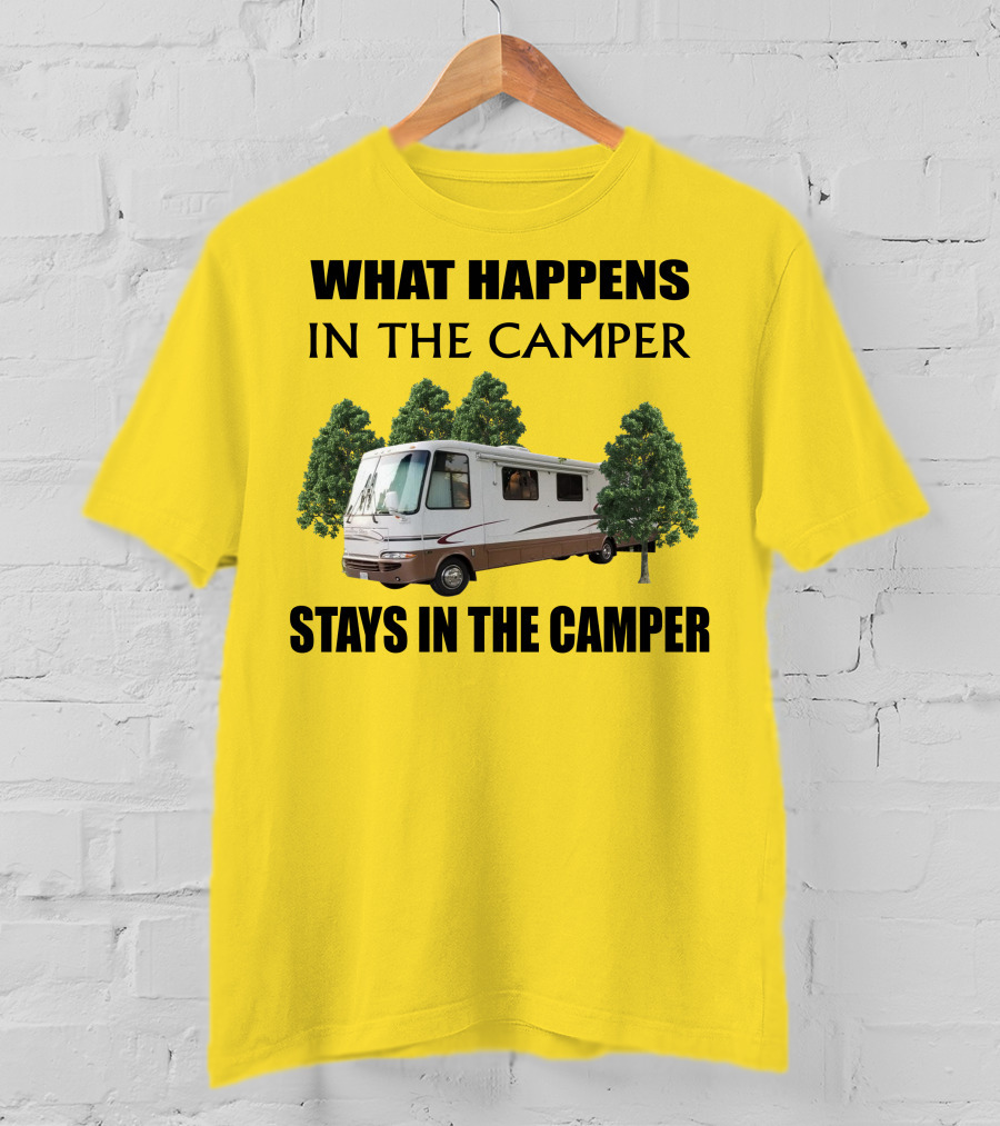What Happens In The Camper Stays In The Camper RV 2002 Kountry Star T-Shirt