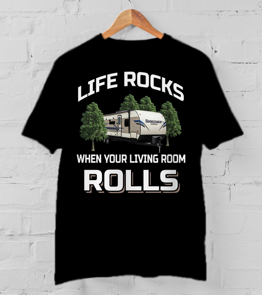 Life Rocks When Your Living Room Rolls Sports Men T-Shirt