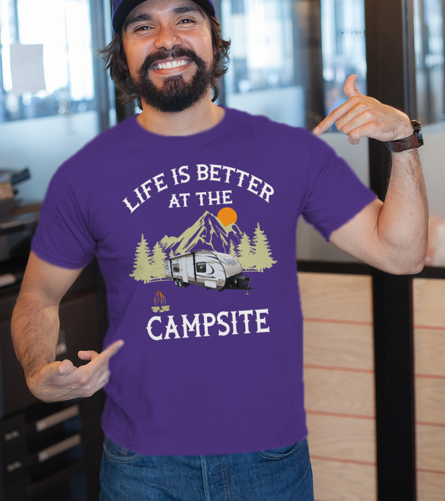 Life Is Better At The Campsite Forest River Wildwood X Lite 261BHXL T-Shirt