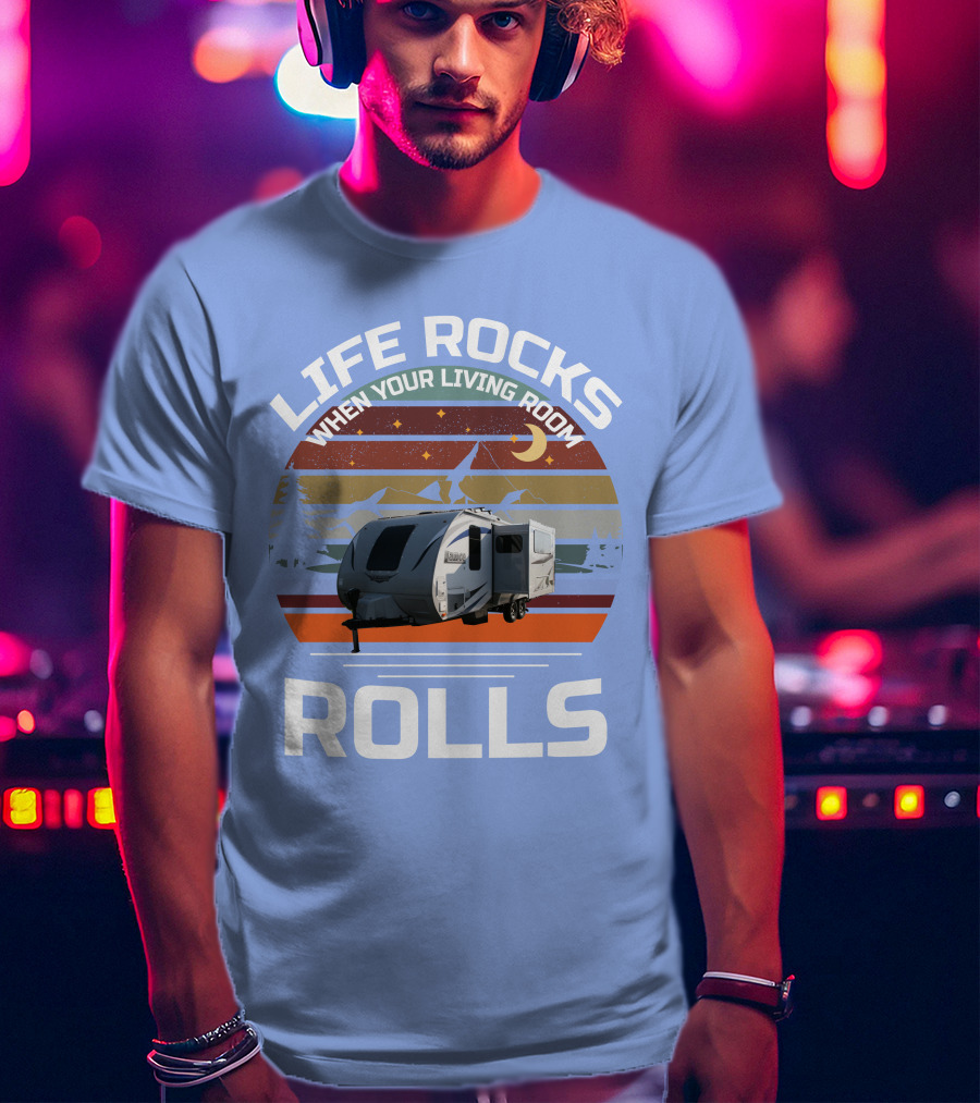 Lance Campers Home Is Where You Park It Retro Camper Adventure T-Shirt
