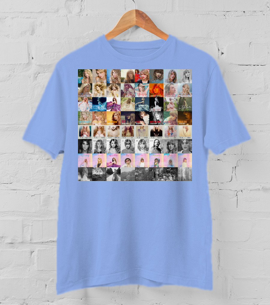 Taylor Swift Album Covers Through Each Era's T-Shirt