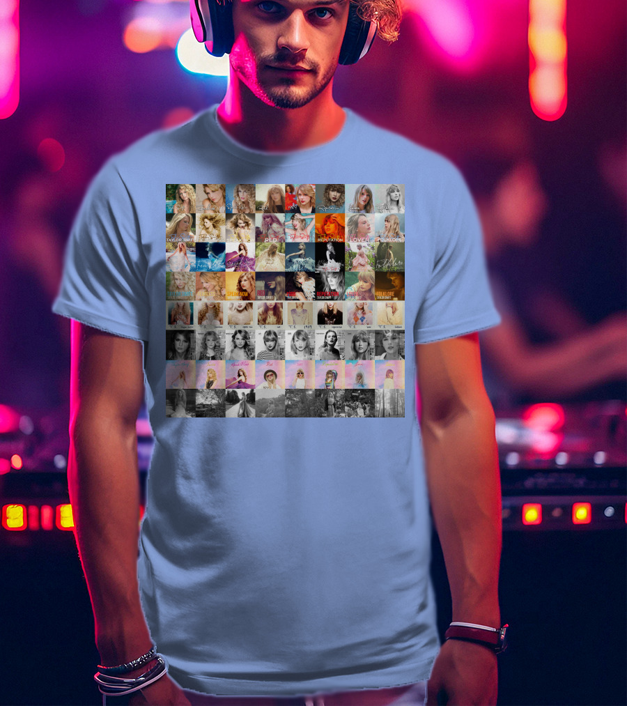 Taylor Swift Album Covers Through Each Era's T-Shirt