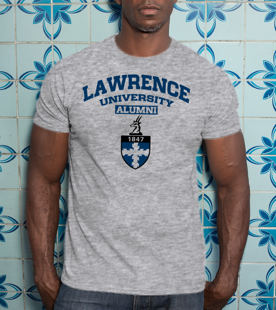 Lawrence University Alumni 1847 Crest With Antelope Emblem T-Shirt
