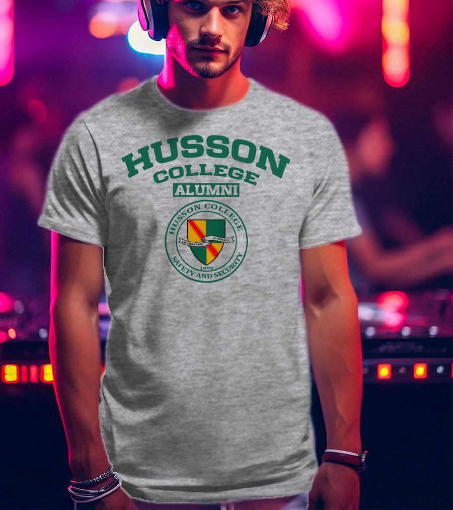 Husson College Alumni Safety And Security 1898 Character Humility T-Shirt