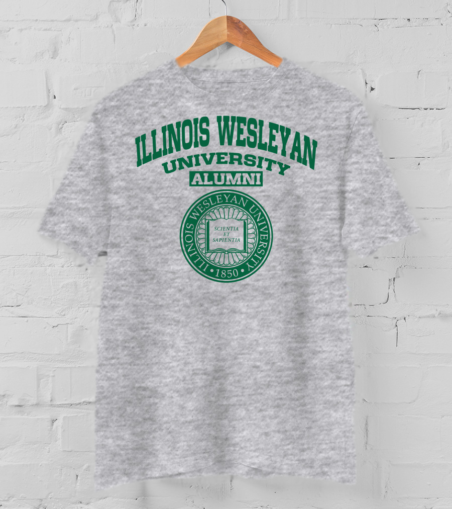 Illinois Wesleyan University Alumni Scientia Et Sapientia Seal 1850 T-Shirt