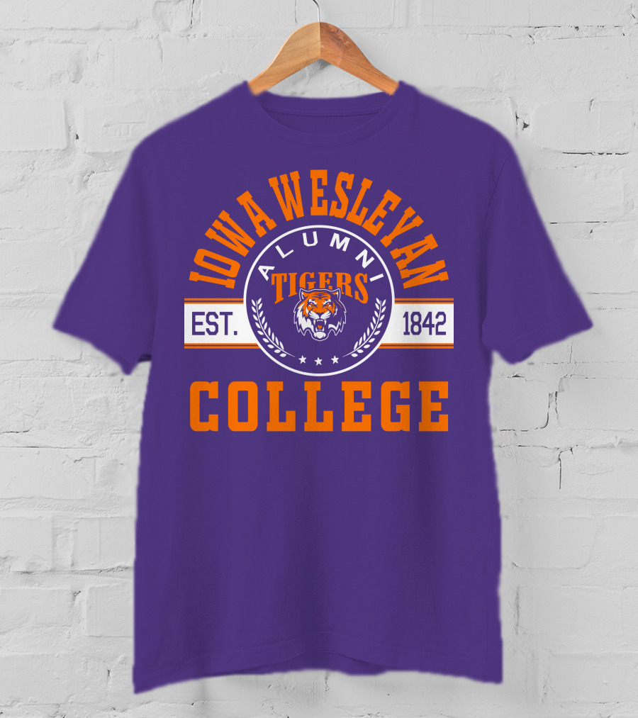 Iowa Wesleyan College Alumni Tigers Est. 1842 T-Shirt